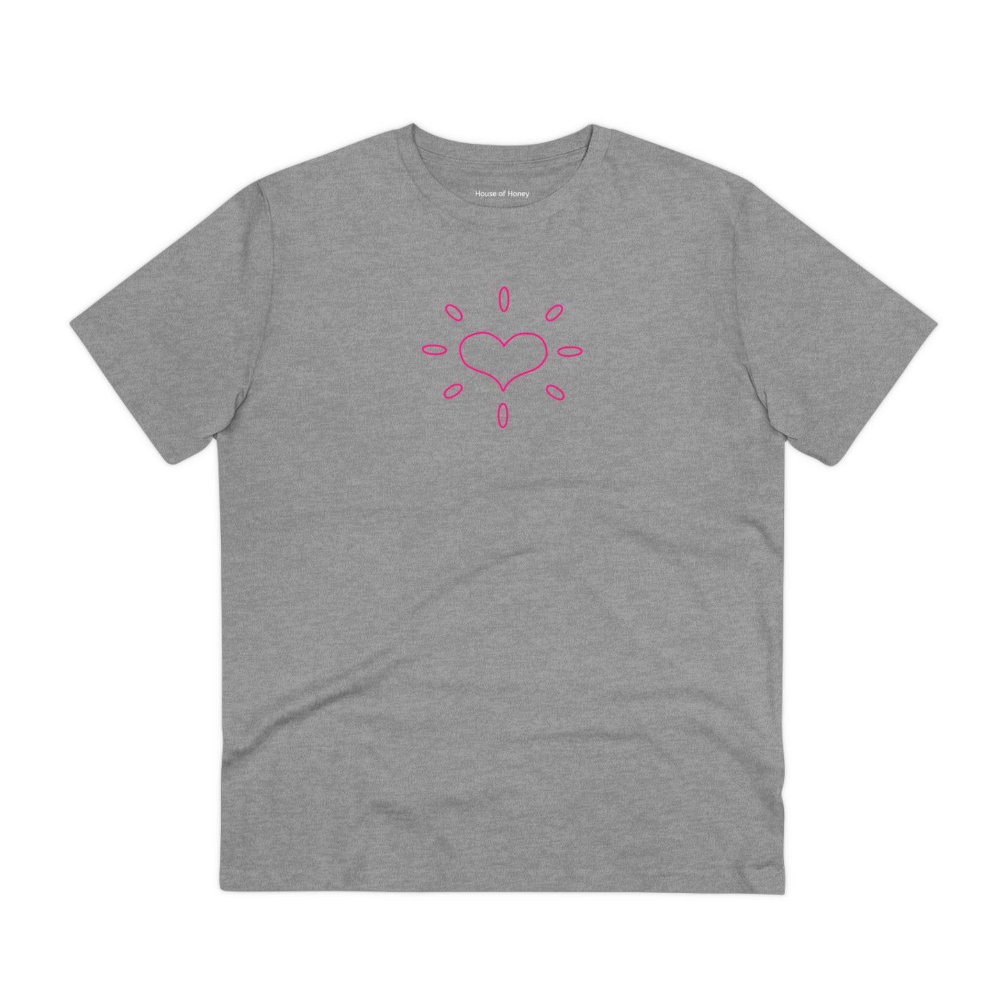 'GIVE HEART' Outline Organic T-shirt - Unisex