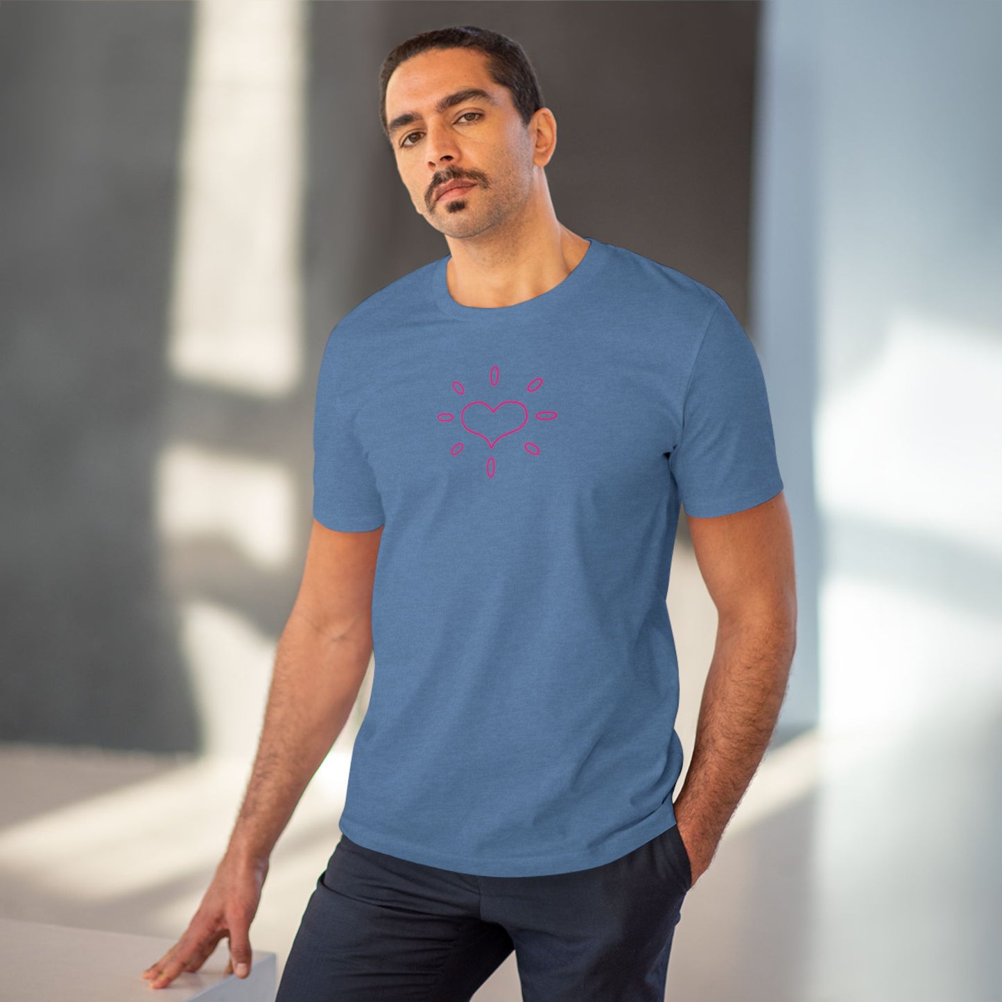 'GIVE HEART' Outline Organic T-shirt - Unisex