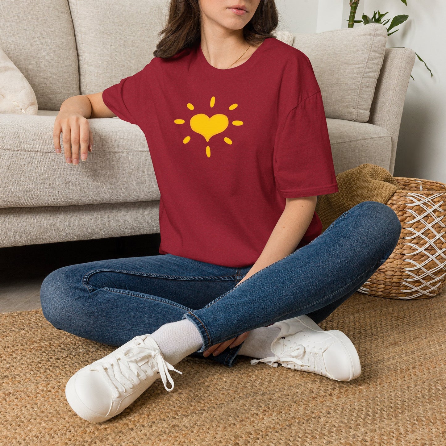 'GIVE Heart' Organic Creator T-shirt - COME GIVE! LOVE