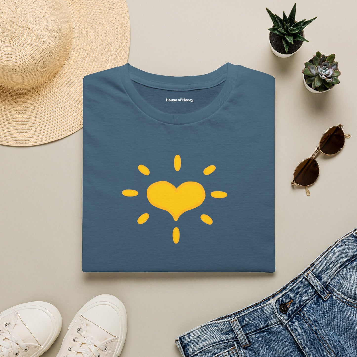 'GIVE Heart' Organic Creator T-shirt - COME GIVE! LOVE