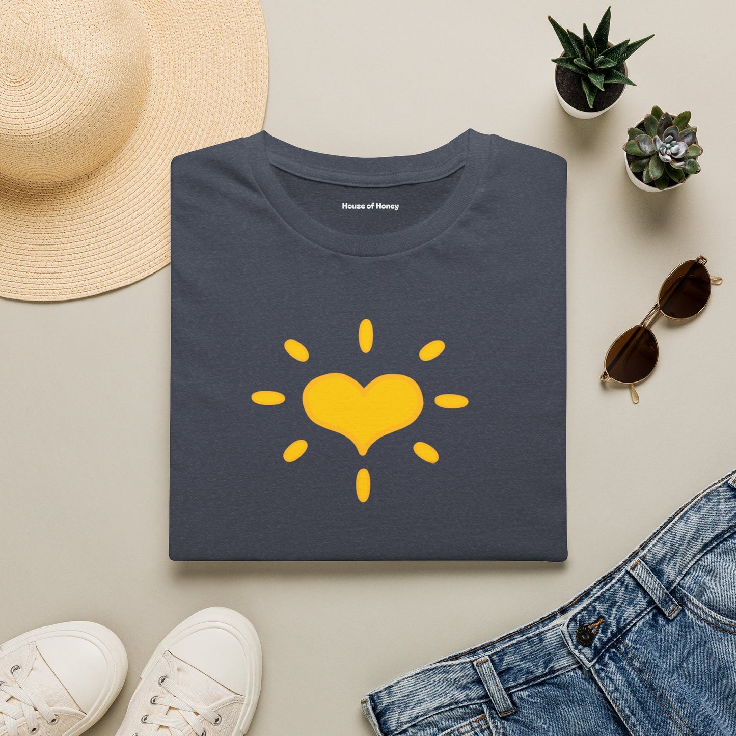 'GIVE Heart' Organic Creator T-shirt - COME GIVE! LOVE