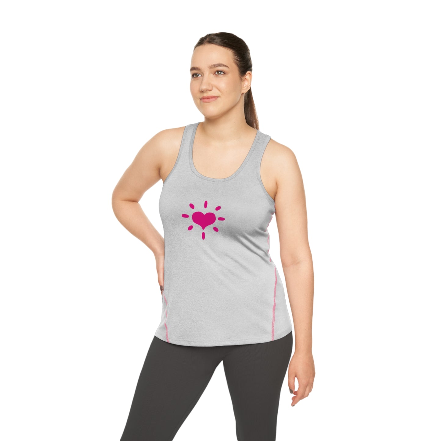 'GIVE HEART' Classic Women's Racerback Sports Top