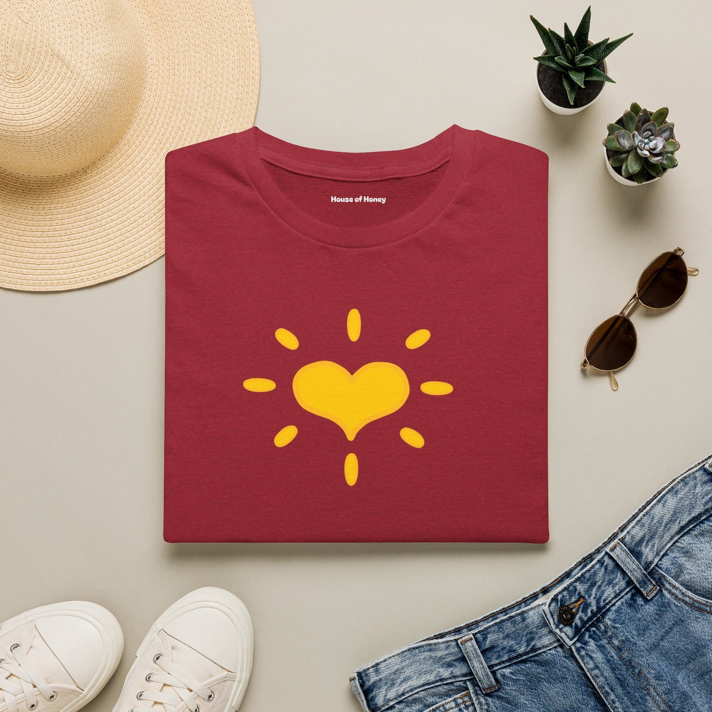 'GIVE Heart' Organic Creator T-shirt - COME GIVE! LOVE