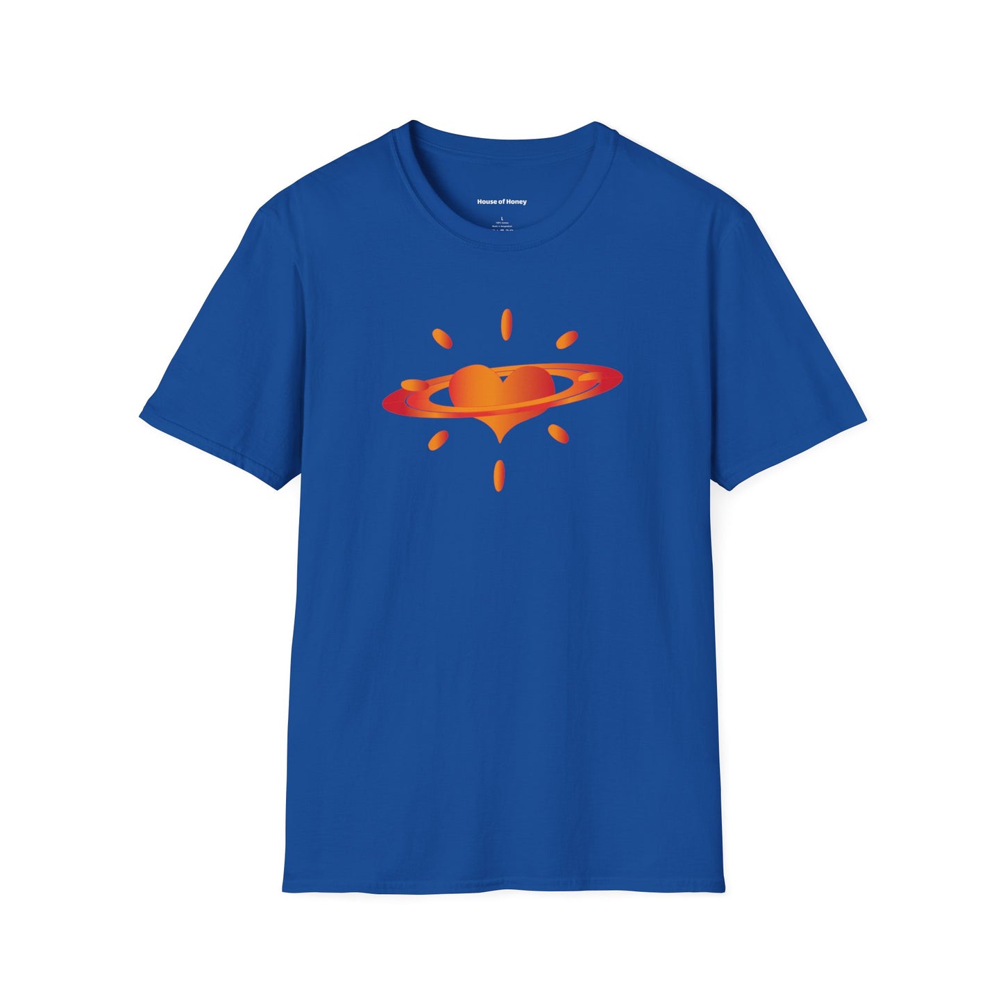 'Planet Love' Organic Creator T-shirt - Journey to the DEEP HOUSE Nebula and bask in the radiance of PLANET LOVE!