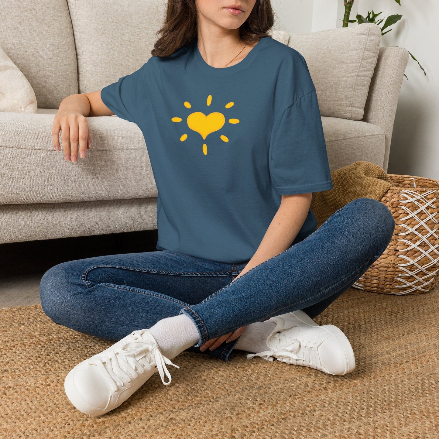 'GIVE Heart' Organic Creator T-shirt - COME GIVE! LOVE