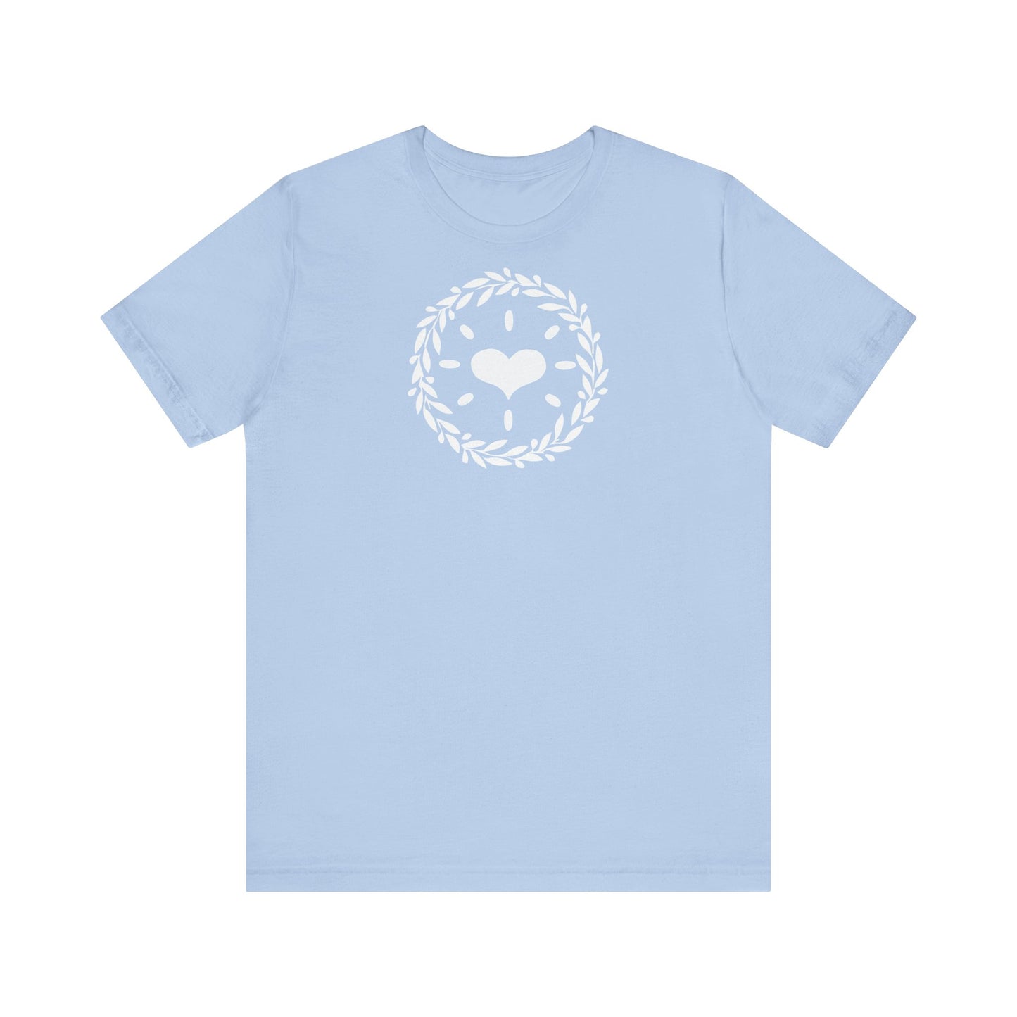 'PEACE & LOVE' Unisex Jersey Short Sleeve Tee