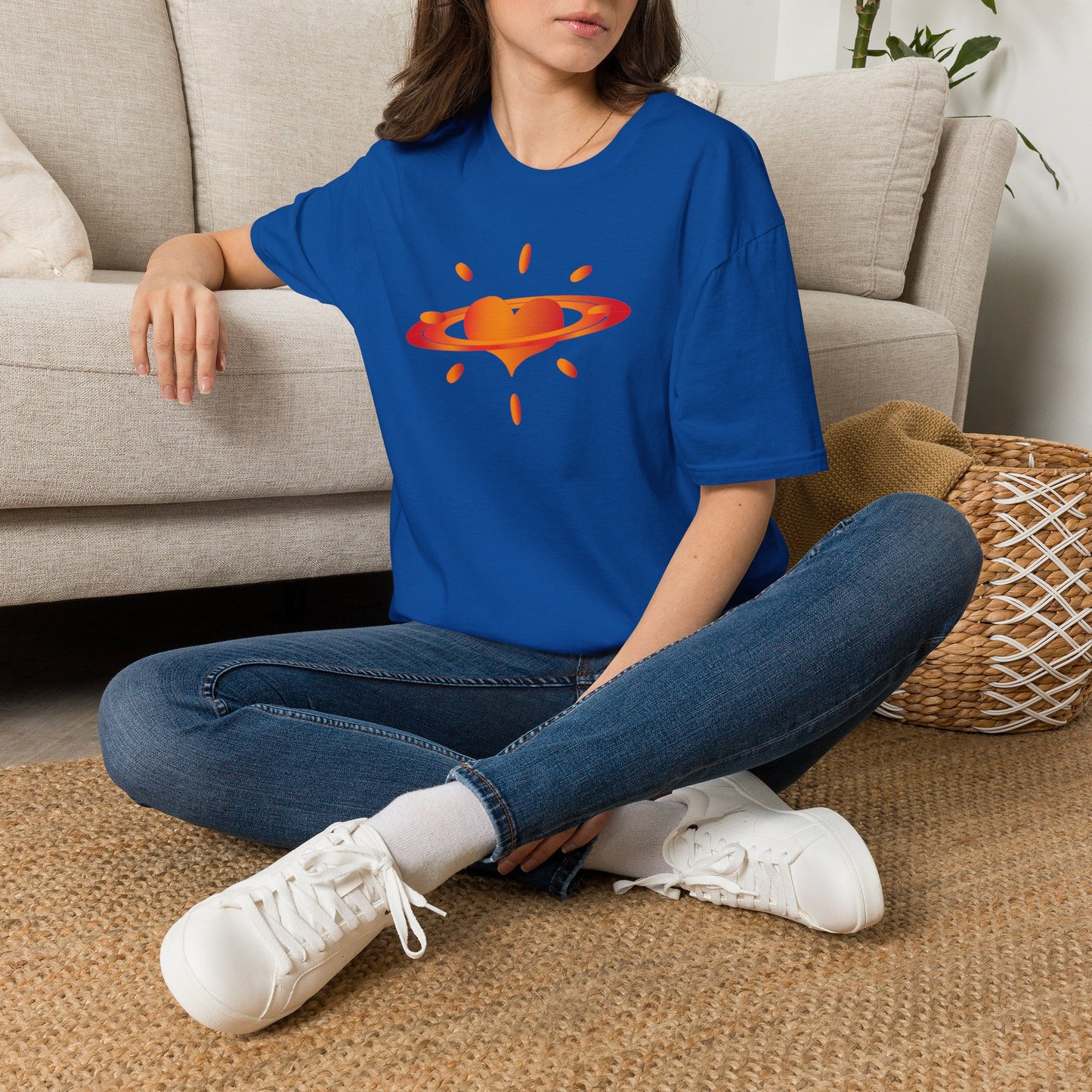 'Planet Love' Organic Creator T-shirt - Journey to the DEEP HOUSE Nebula and bask in the radiance of PLANET LOVE!