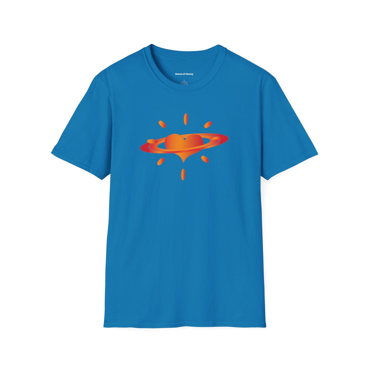 'Planet Love' Organic Creator T-shirt - Journey to the DEEP HOUSE Nebula and bask in the radiance of PLANET LOVE!