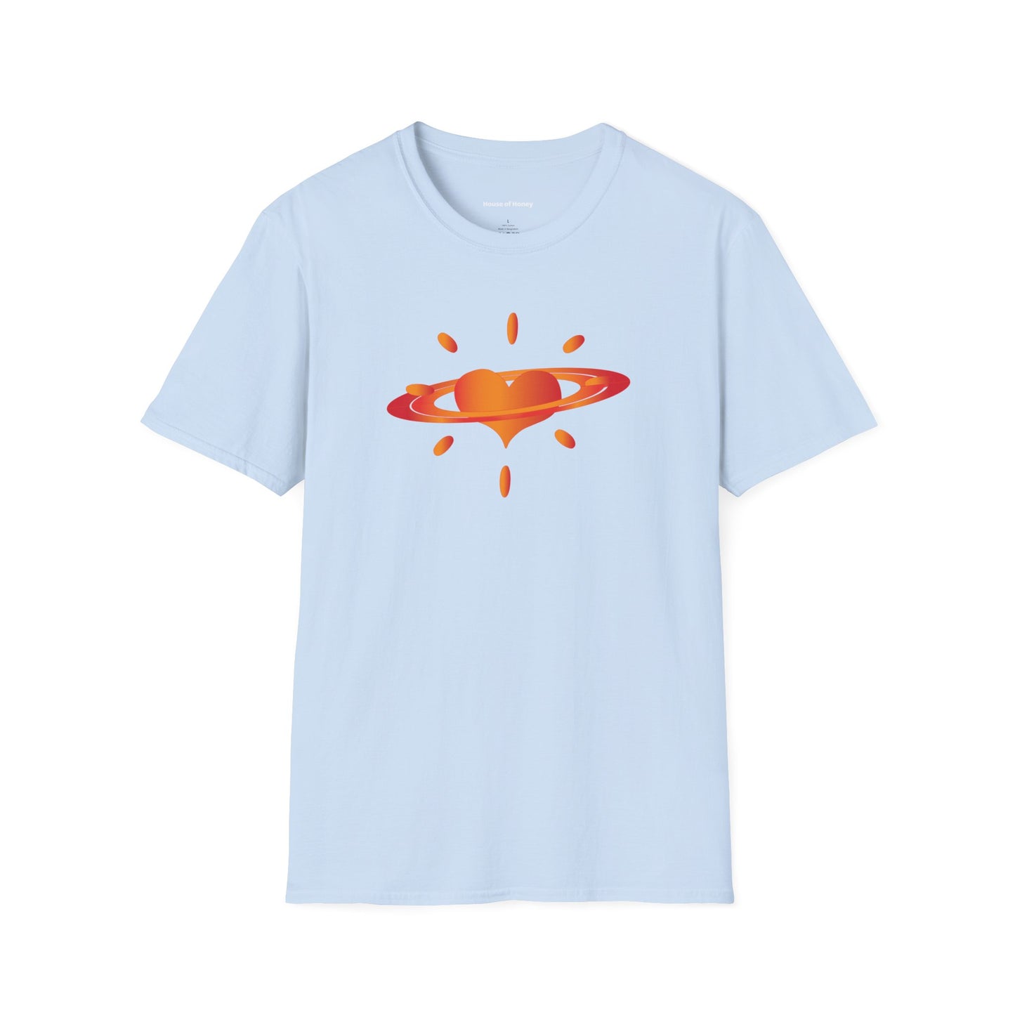 'Planet Love' Organic Creator T-shirt - Journey to the DEEP HOUSE Nebula and bask in the radiance of PLANET LOVE!