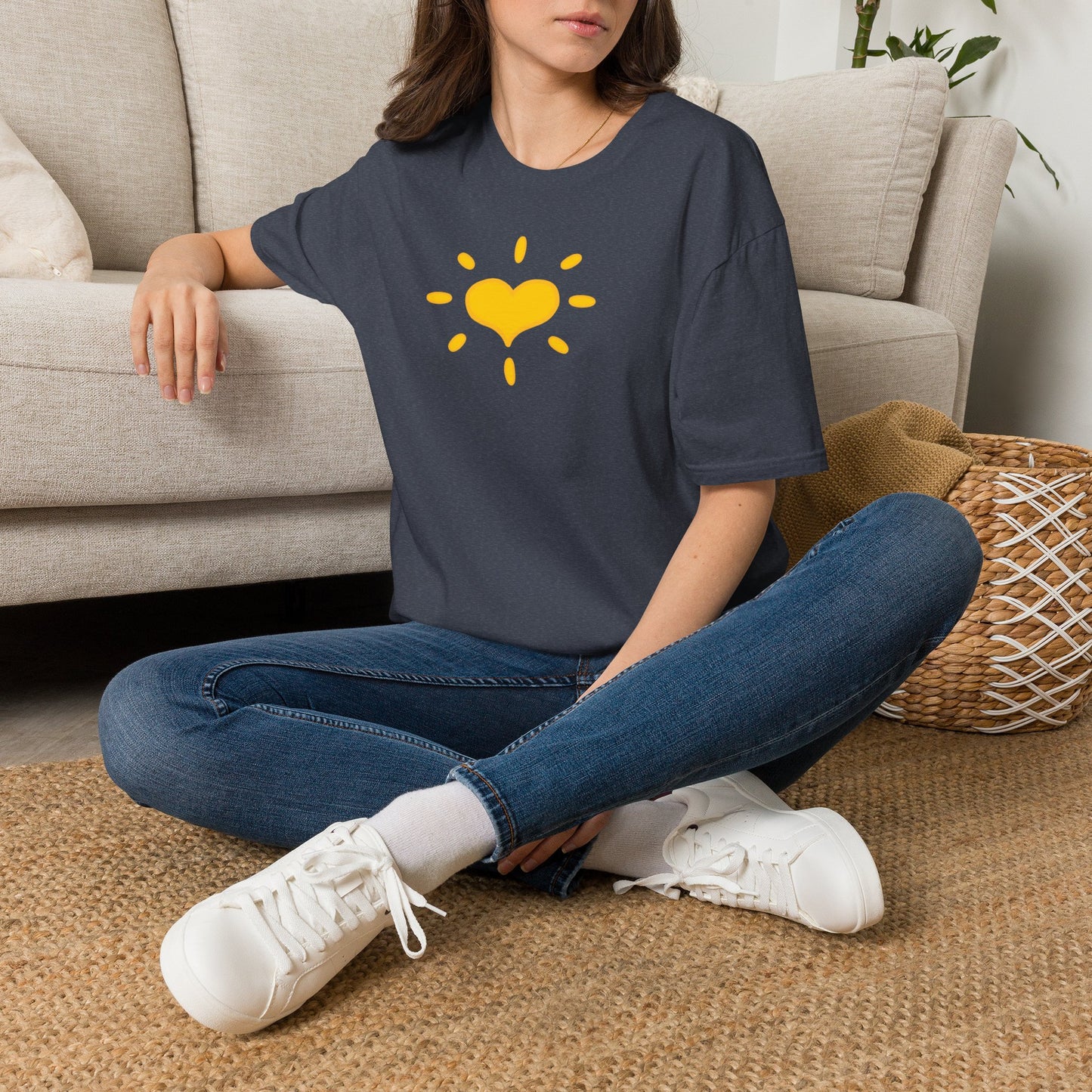 'GIVE Heart' Organic Creator T-shirt - COME GIVE! LOVE